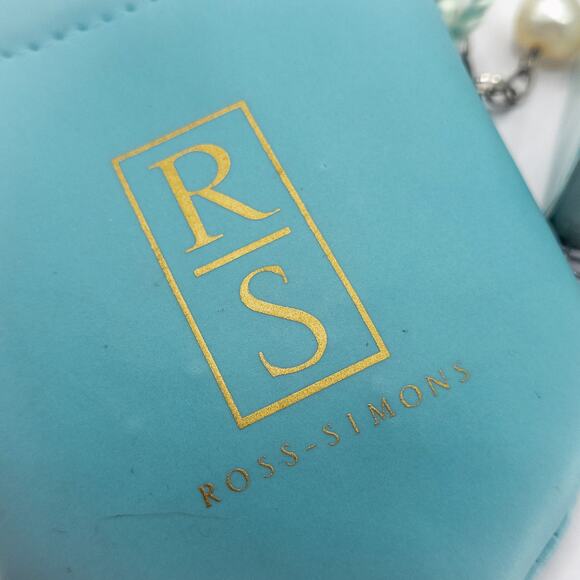 Ross-Simons Jewelry Set Gem Pearl Necklace Ring Earrings Cocktail Glam Size 6.5 - Picture 10 of 10